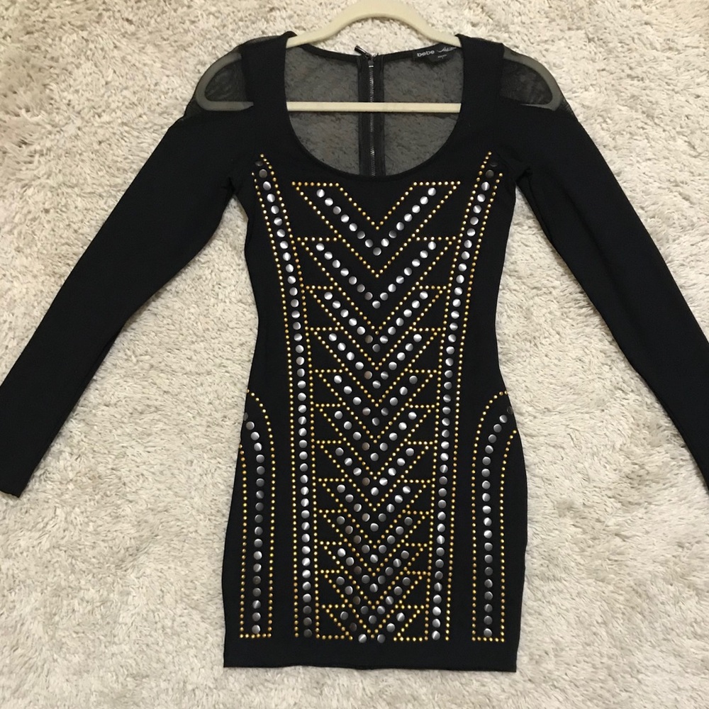 Black bebe mini dress